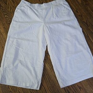 Simply Vera Vera Wang Cream Linen Blend Wide Leg Pants Sz XXL